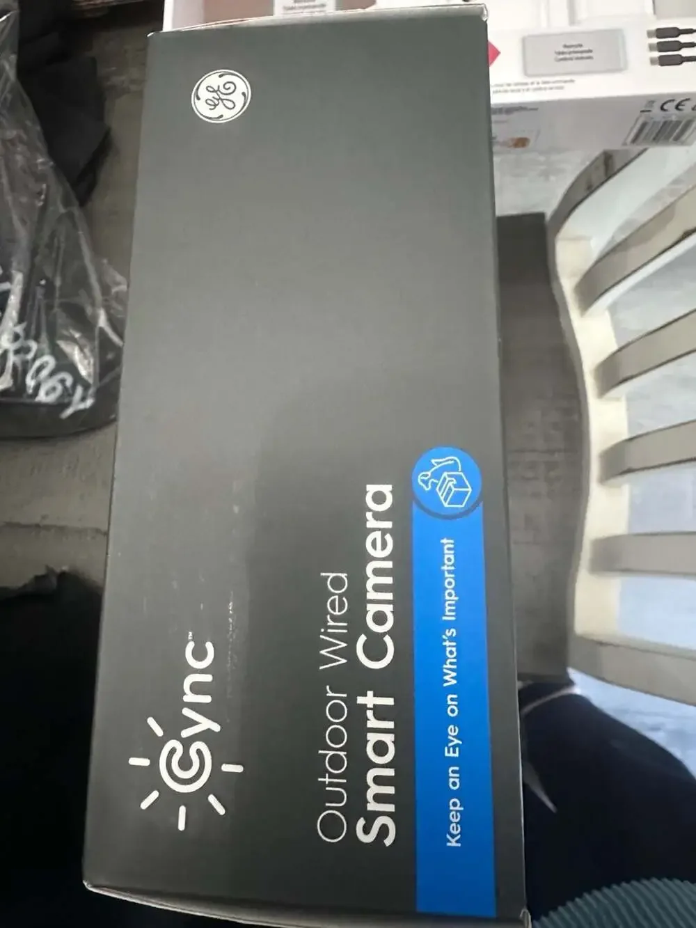 GE Cync Outdoor Wired Smart Camera 2K HD Resolution